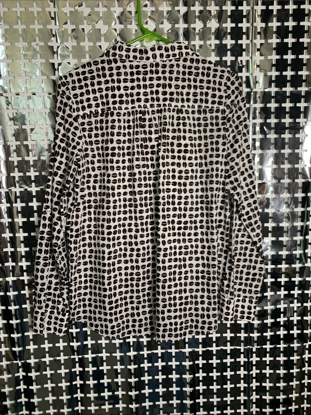 kate spade Black & White Patterned Lightweight Shirt Jacket